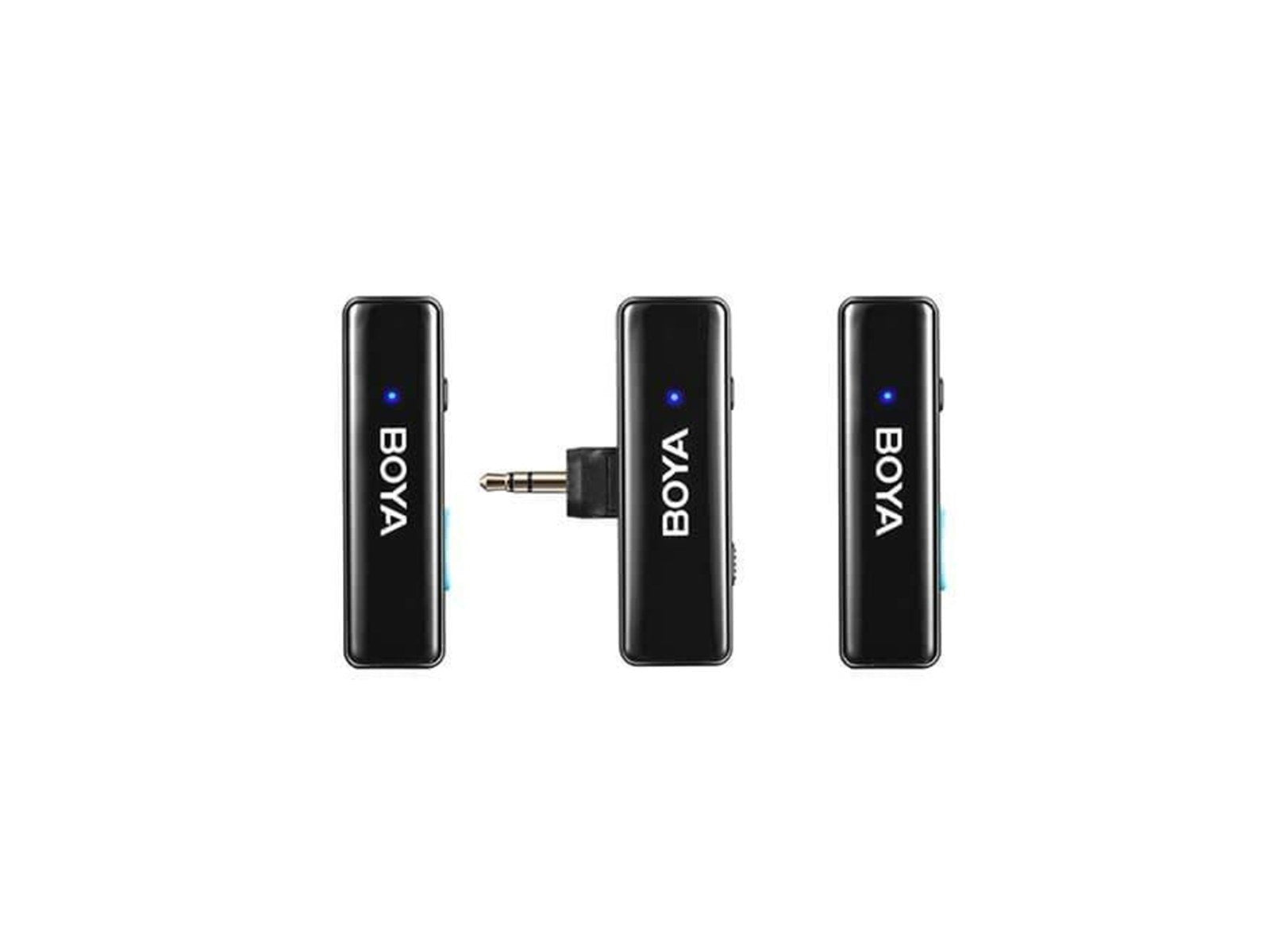 BOYA Wireless Microphone System X2 3.5mm Lightning & USB-C BOYA Wireless Microphone System X2 3.5mm Lightning & USB-C